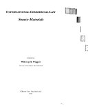 International Commercial Law:Source Materials