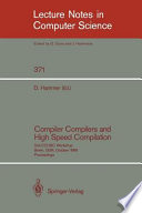 Compiler Compilers and High Speed Compilation