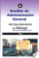 Auxiliar Administrativo Del Ayuntamiento de Malaga. Test.ebook