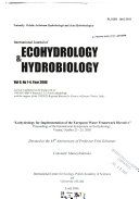 International Journal of Ecohydrology   Hydrobiology Book