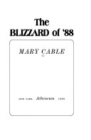 The Blizzard of  88 Book