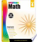 Spectrum Math Workbook  Grade 4 Book