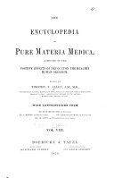 The Encyclopedia of pure materia medica v. 8, 1878