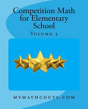 Competition Math for Elementary School