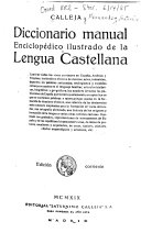 Diccionario Manual Enciclopédico Ilustrado de la Lengua Castellana...