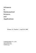 Advances in Mathematical Sciences and Applications