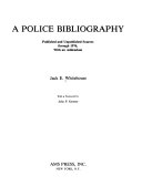 A Police Bibliography Book PDF