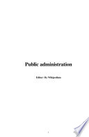Public Administration Book