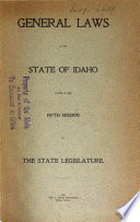 General Laws of the State of Idaho ...