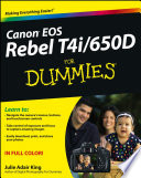 Canon EOS Rebel T4i/650D For Dummies PDF Book By Julie Adair King