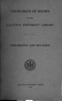 Catalogue of Books in the Calcutta University Library