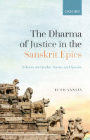 The Dharma of Justice in the Sanskrit Epics