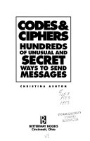 Codes   Ciphers