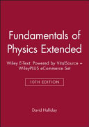 Fundamentals of Physics Extended, 10e Wiley E-Text: Powered by VitalSource + WileyPLUS eCommerce Set