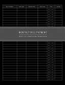 Monthly Bill Payment   Organizer Book