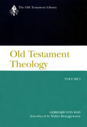 Old Testament Theology  The theology of Israel s historical traditions