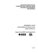 Proceedings  IEEE Control Systems Society     Symposium on Computer Aided Control System Design  CACSD  