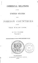Commercial Relations of the United States with Foreign Countries During the Years ...
