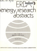 ERDA energy research abstracts