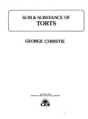 Sum & Substance of Torts