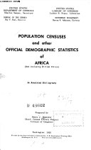 Population Censuses and Other Official Demographic Statistics of Africa