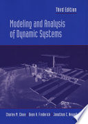 Modeling and Analysis of Dynamic Systems Book