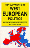 Developments in West European Politics Book