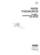 NASA Thesaurus  Hierarchical listing