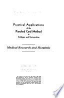 Practical Applications of the Punched Card Method in Colleges and Universities