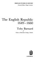 The English Republic  1649 1660