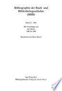 Bibliographie der Buch- und Bibliotheksgeschichte, BBB.