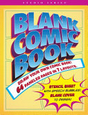 Blank Comic Book  Stencil Included 