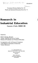 Research in Industrial Education