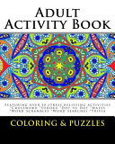Adult Activity Book Coloring and Puzzles