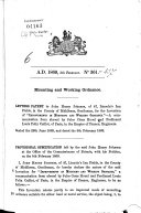 English Patents of Inventions, Specifications