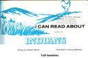 I Can Read about Indians