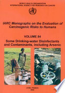 Some Drinking water Disinfectants and Contaminants  Including Arsenic Book