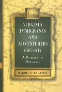 Virginia Immigrants and Adventurers, 1607-1635 Pdf/ePub eBook