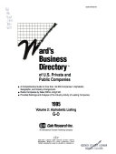 Ward's Business Directory of U.S. Private and Public Companies, 1995