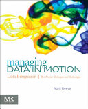 Managing Data in Motion Book