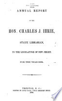 Annual Report of the State Librarian of New Jersey