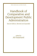 Handbook of Comparative and Development Public Administration