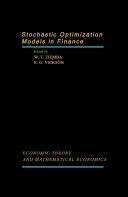 Stochastic Optimization Models in Finance