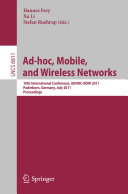 AD-HOC, Mobile and Wireless Networks