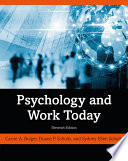 Psychology and Work Today Book