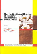 The Institutional Context of Poverty Eradication in Rural Africa