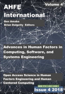 Advances in Human Factors  Software  and Systems Engineering