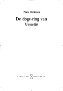 Geavanceerde Verrassend genoeg rukken De doge-ring van Venetië - Thea Beckman - Google Books