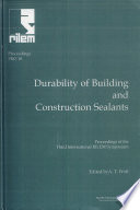 PRO 10: 3rd International RILEM Symposium on Durability of Building and Construction Sealants