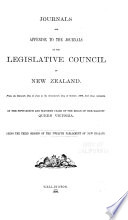 Journals of the Legislative Council of the Dominion of New Zealand Book